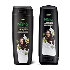 Buy Nisha Shampoo & Conditioner Combo, 180ml Each | Avocado & Brahmi ...