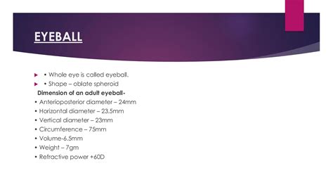 Volume Of Eyeball