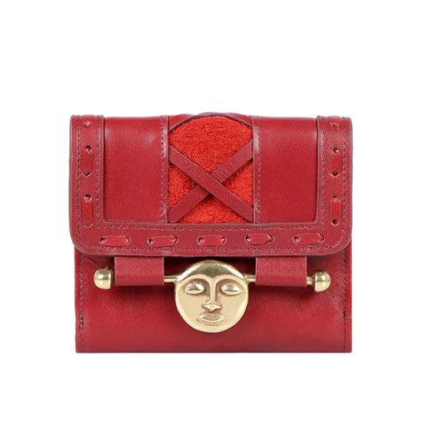Buy Red Jadis W1 Bi-Fold Wallet Online - Hidesign