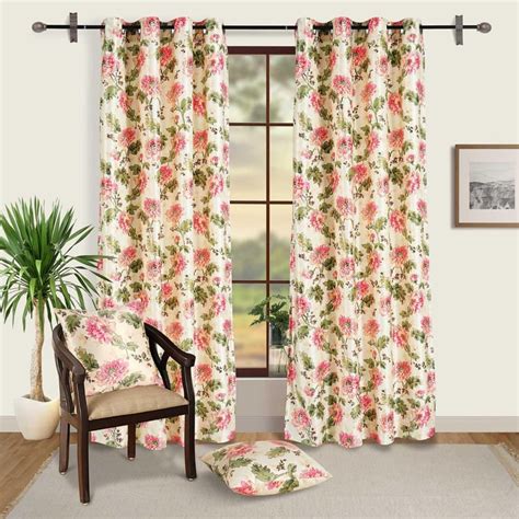 Buy SWAYAM Omega Floral Printed Room Darkening Door Curtain from Swayam ...