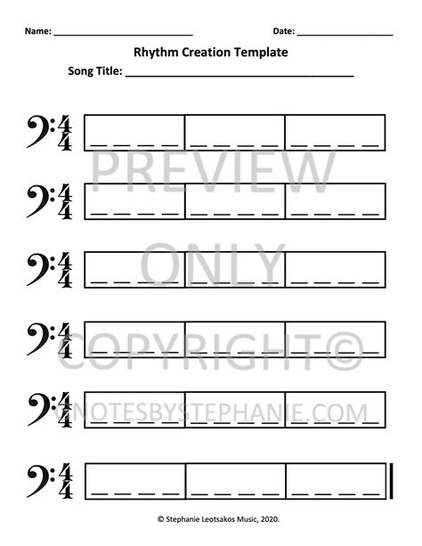 Image result for Rhythm Exercises Treble Clef