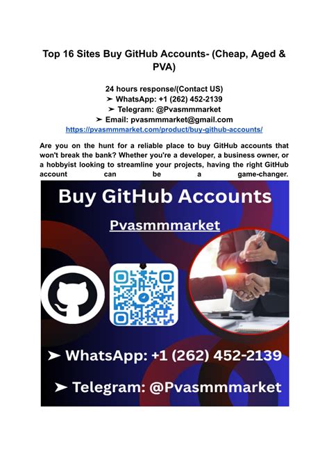 PPT - Top 16 Sites Buy GitHub Accounts- (Cheap, Aged & PVA) PowerPoint ...