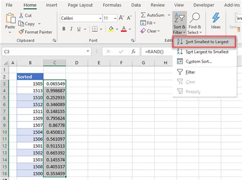 Image result for Excel Random Sort