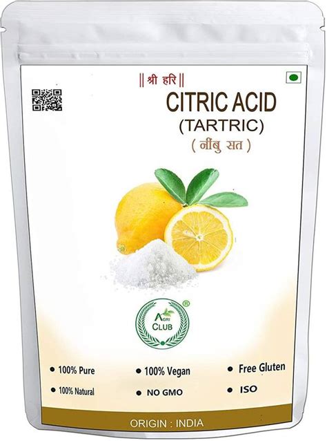AGRI CLUB Essential Premium Quality 100% Natural Citric Acid | Nimbu ...
