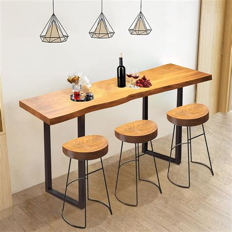 Amazon.com: 47.2" Long Narrow Bar Table, Rectangular Counter Height Pub ...