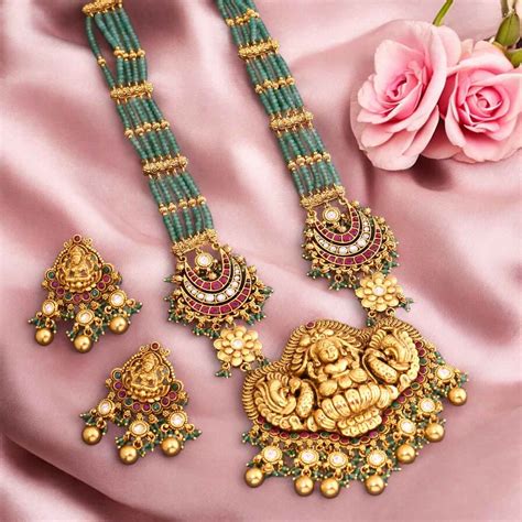 Mint Manasa Temple Jewellery Set - New Arrival – Bling Bag
