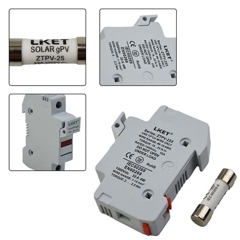 SolarPVFuse1000VDCFusible 10x38mm GPVLED Fuse Holder | Ubuy India
