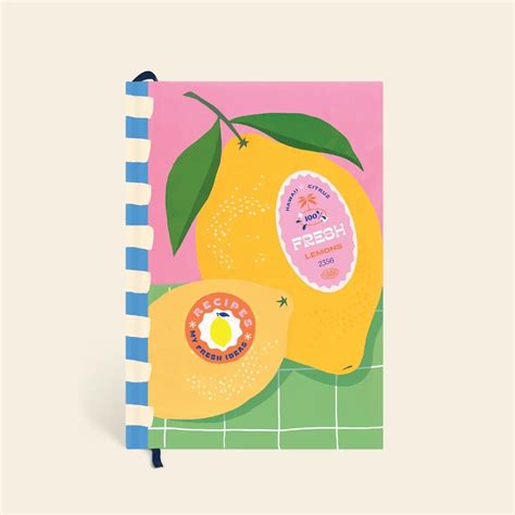 Papier - Fresh Lemons Recipe Book - Gus and Ruby Letterpress