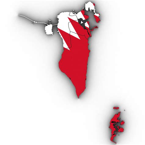 Political Map of Bahrain - 3D Model by Plutonius3d