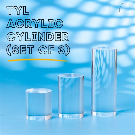 TYL ™Acrylic Cylinder Set of 3 – The Yellow Lens Accessories