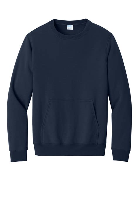 Port & Co Core Fleece Crewneck Pocket Sweatshirt | Product | Port & Company