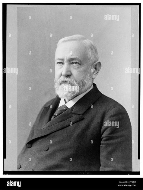 Benjamin Harrison, half-length studio portrait, facing slightly left Stock Photo - Alamy