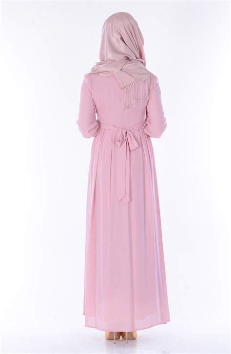 Dusty Rose Hijab Dress 3687-06 | Sefamerve