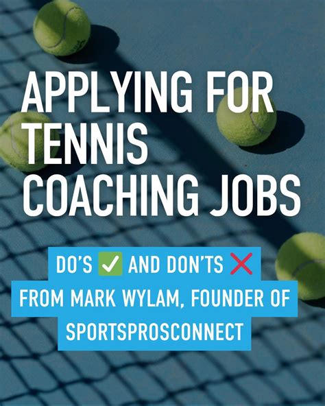 🎾 Applying for Tennis Coaching Jobs? After placing almost 600 coaches ...