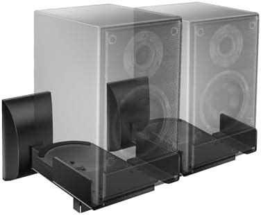 WALI Speaker Wall Mounts, Dual Side Clamping Bookshelf Mounting Bracket ...