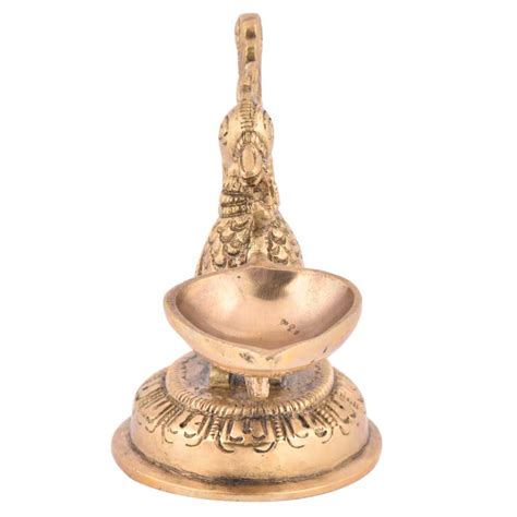 Brass Peacock Diya Oil Lamp