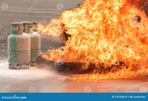 Lpg Tank On Fire