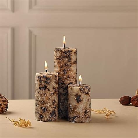 PROSPERRO LUMO by Parkash Candles Set of 3 Fragrance Pillar Candles ...