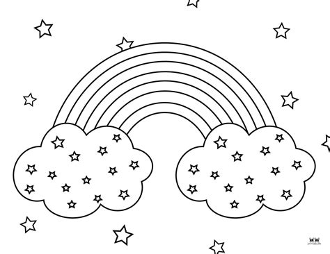 Free Coloring Pages Rainbow