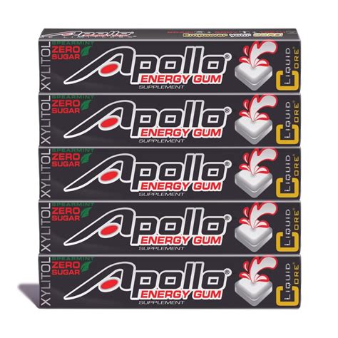 Apollo Energy Gum – Liquid Core Xylitol Gum – India | Ubuy