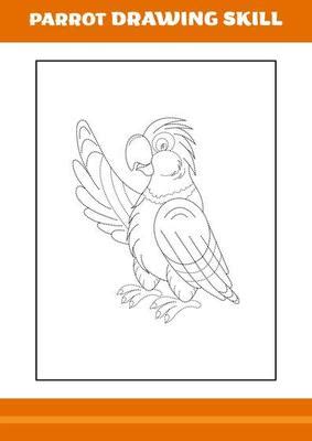 Image result for Parrot Line Drawing