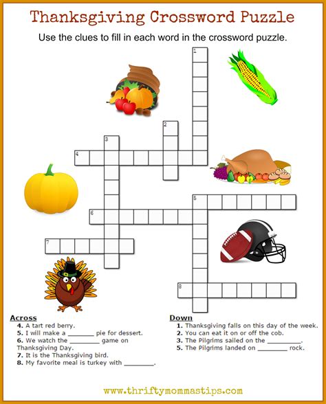 Free Printable Thanksgiving Word Puzzles - Printable Sight Words List