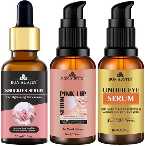 Bon Austin Knuckle Skin Whitening Serum & Pink Lip Serum - Softens ...