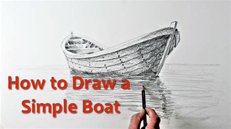Start Drawing: PART 9 - Draw a Simple Boat - PaulPriestleyArt - YouTube