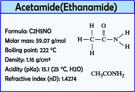 Is Acetamide base or acid? | Preparation | Properties | Uses|Chemistry Page