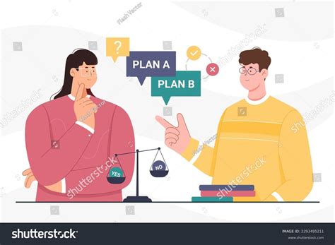 Process Choice Between Plan Plan B Stock Vector (Royalty Free) 2293495211 | Shutterstock