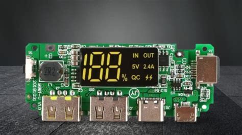 18650 Dual USB Micro Type-C Flash USB Power Bank Charging Module ...