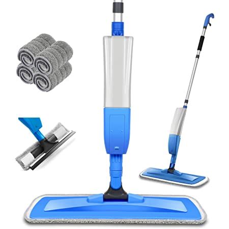 Spray Mop for Floor Cleaning, Microfiber Floor Mop with Refillable ...