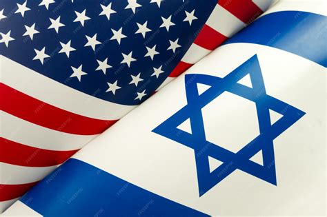 Premium Photo | Usa israel photo american flag and flag of israel ...