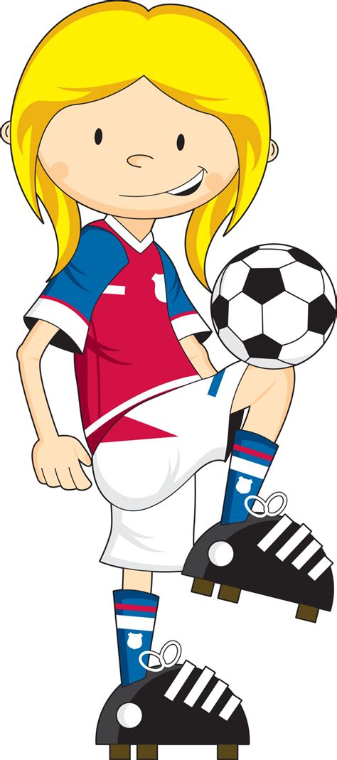 Girls Football Cartoon 的图像结果