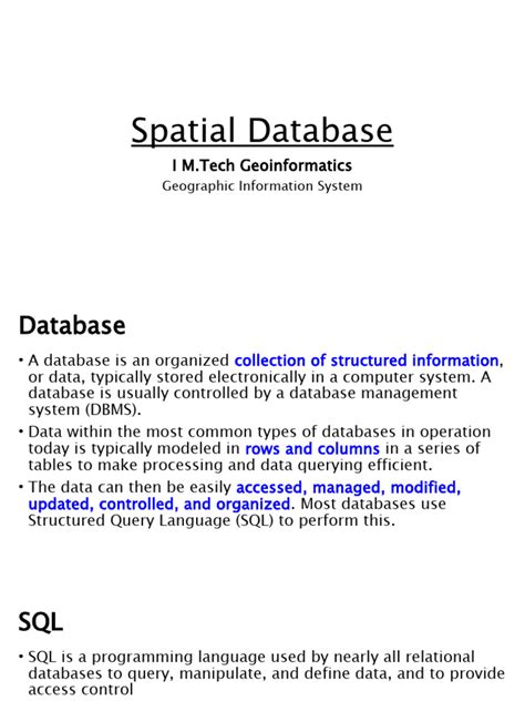 Image result for Spatial Database Tutorial