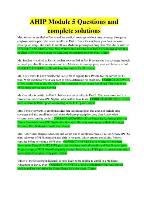 Image result for Ahip Questions Module 4