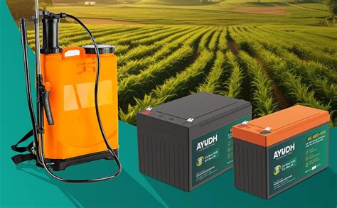 AYUDH 12V 12AH LFP Battery for Agriculture Spray Pump, Solar Light ...