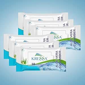 Kressa Aloevera Cucumber Refreshing Wet Wipes | Face Cleansing Wipes ...