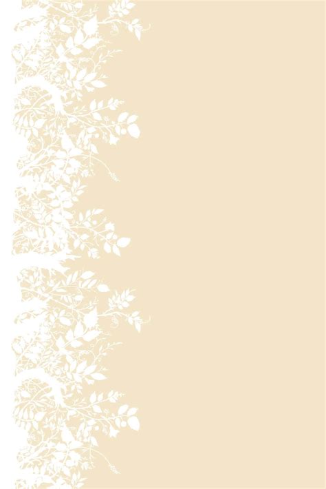 Download Cream Color Background White Leaves | Wallpapers.com
