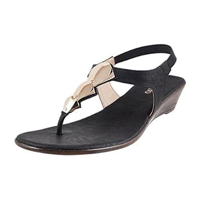 Metro Women's Black Fashion Sandals - 7 UK/India (40 EU)(33-9560-11-40 ...