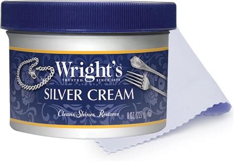 Amazon.com : Wright's Silver Cleaner and Polish Cream - 8 Ounce with ...