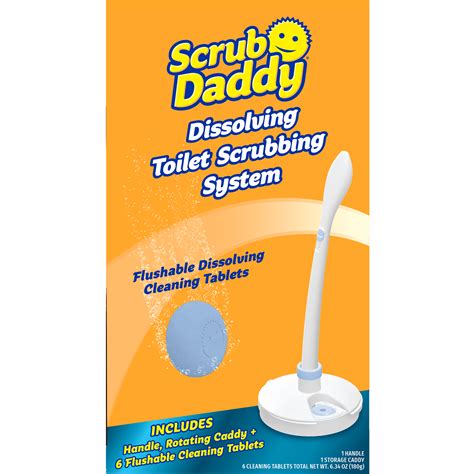 Scrub Daddy Toilet Bowl Cleaner & Scrubber Kit with Refill, Fresh Clean ...
