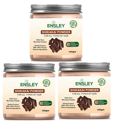 Ensley Natural & Pure Shikakai Powder For Natural Texture (Brown_300 Gm ...