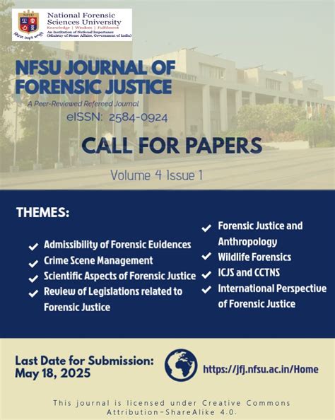 NFSU Journal of Forensic Justice