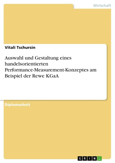 Auswahl und Gestaltung eines handelsorientierten Performance ...