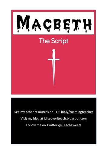 Image result for Macbeth Script
