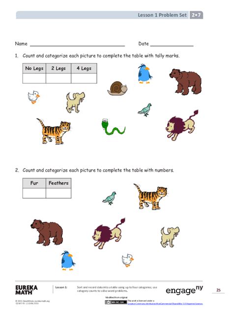 Eureka Math Grade 2 Module 5 Lesson 7 Problem Set 的图像结果