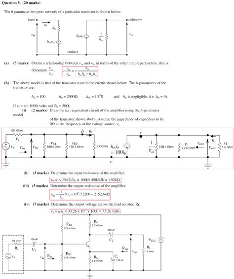 Image result for H Two-Port Parameter Problems PDF