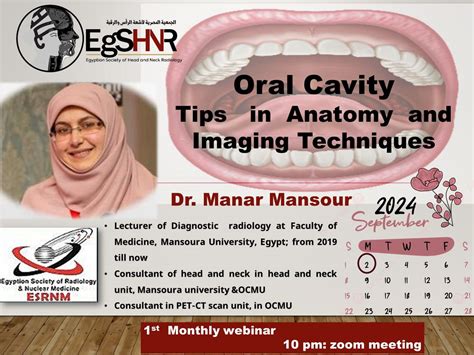Dr. Manar Mansours Webinar on Oral Cavity Anatomy and Imaging ...