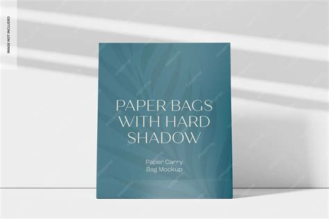 Premium PSD | Paper carry bag mockup, front view